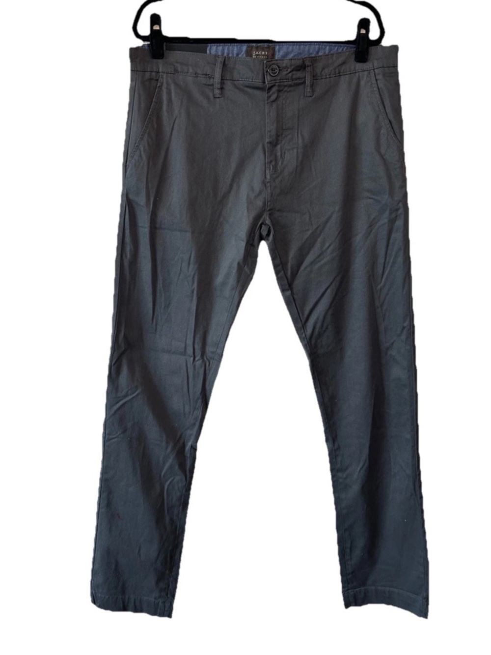Jachs NY Bowie Fit Pants 34 Gray Chino Stretch Mid Rise NWT